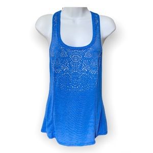 Lululemon blue racerback tank top size 2